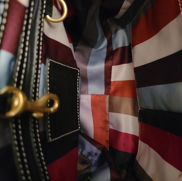 🌈 Coach black Legacy lined satchel 10743 🌈 - Picture 9 of 16